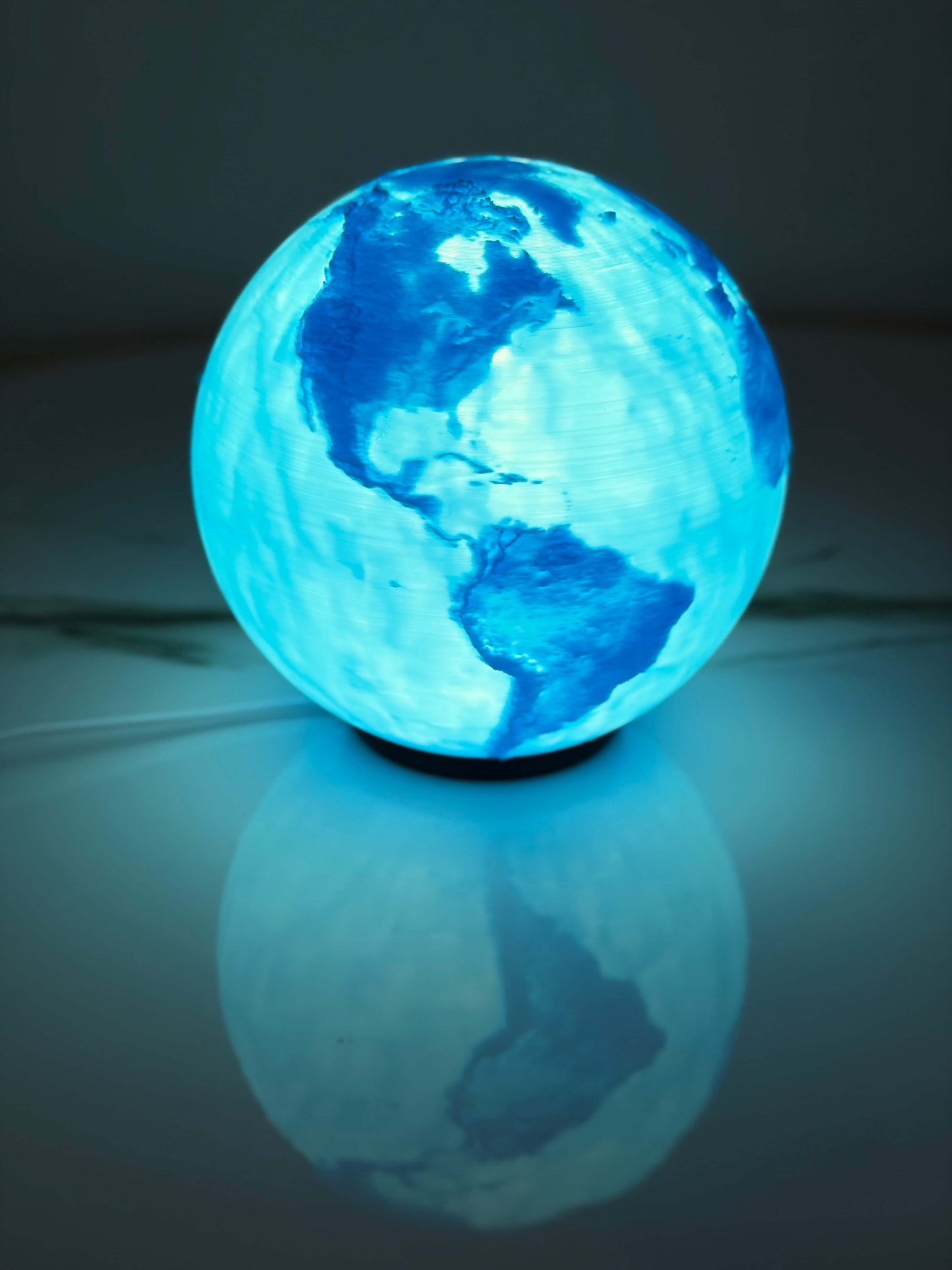 Lámpara Planeta Tierra 3D — Luz LED