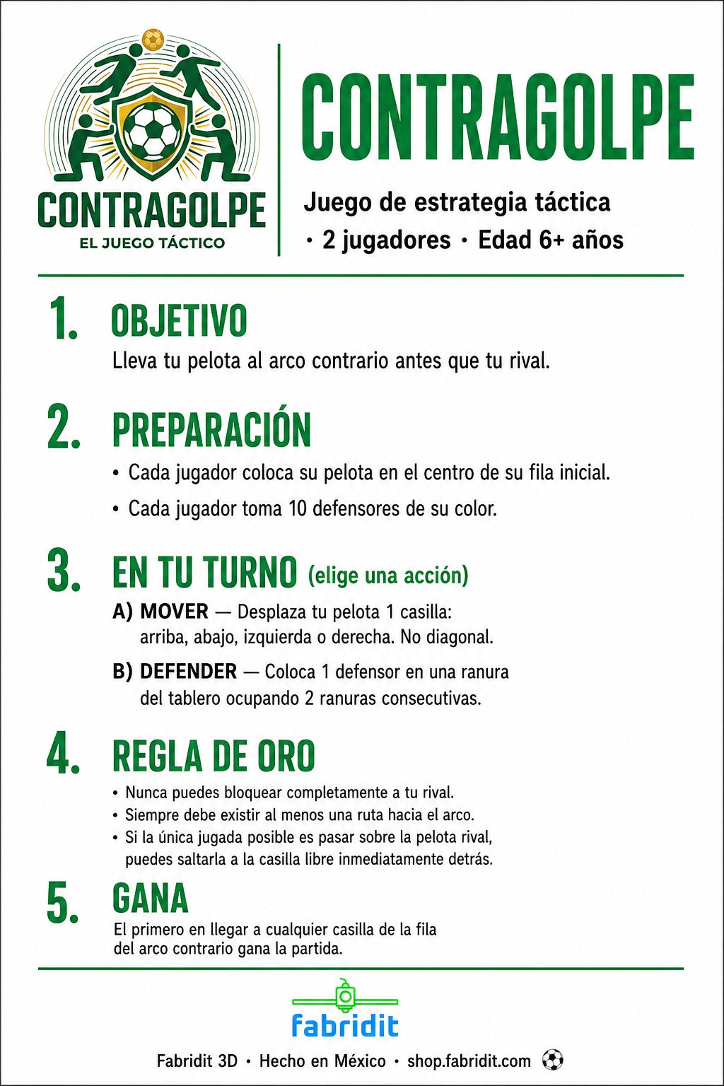 CONTRAGOLPE Juego de mesa
